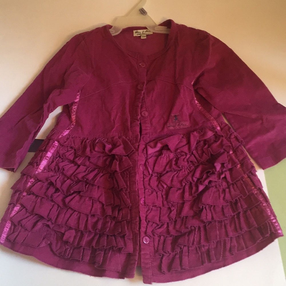 Eliana et Lena Baby Girl purple coat 18 Mo